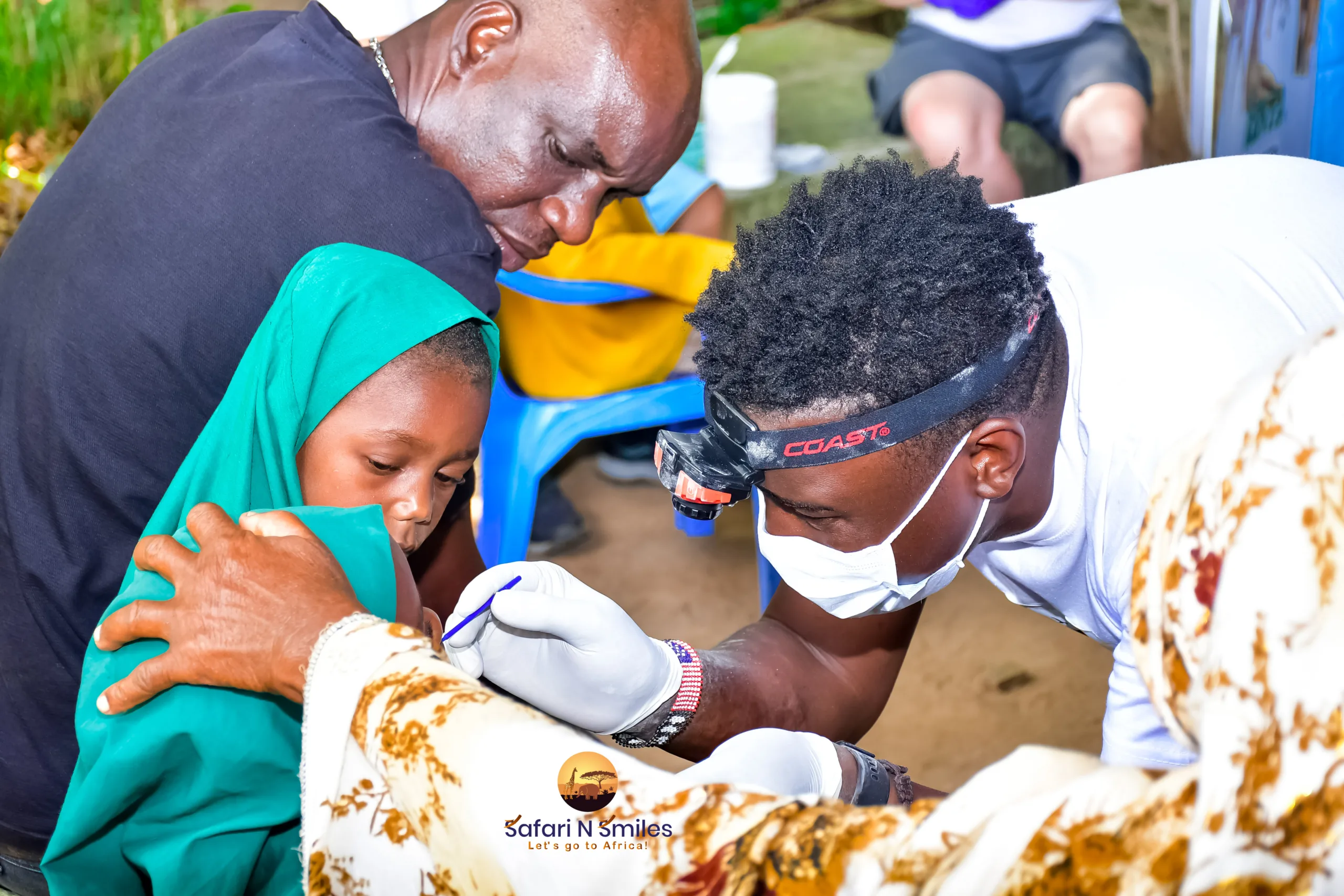 Safari N Smiles dental volunteer treating a patient during a Kenya mission